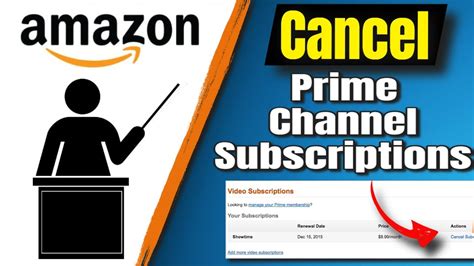 canceling subscriptions on Amazon prime